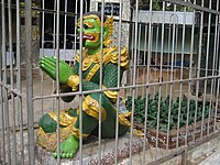 An ogre king represented at Mandalay Hill, Myanmar