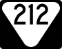 State Route 212 marker