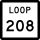 State Highway Loop 208 marker