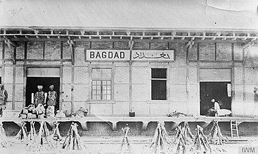 Indian troops guard Baghdad railway station