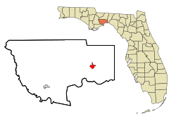 Location in Wakulla County and the state of Florida