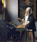 Vermeer, Woman Holding a Balance