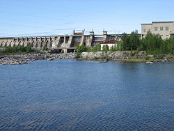 Jäniskoski hydroelectric plant in 2009