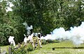 Part of an American Civil War reenactment at the park