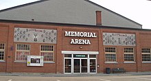 Belleville Memorial Arena facade