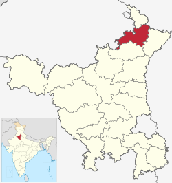 Location in Haryana