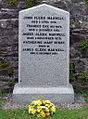 Clerk Maxwell family gravestone in detail.