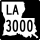 Louisiana Highway 3000 marker