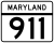 Maryland Route 911 marker
