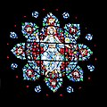 United States, window over the altar in Boston University's Marsh Chapel