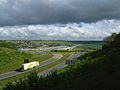 Image 3The M2 and High Speed 1 crossing the Medway Valley, south of Rochester (from Kent)