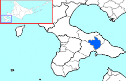 龜田郡行政區域圖