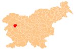 The location of the Municipality of Cerkno