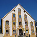 Example of "Lüftlmalerei" decorating homes in Oberammergau