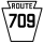 Pennsylvania Route 709 marker