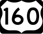 160号美国国道 marker