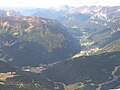 Fassa Valley seen from the Sasso Pordoi