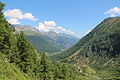 View of Vallorcine in the valley