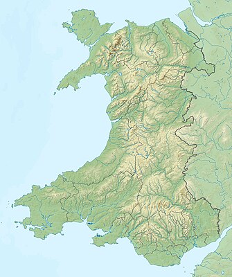 Location map Wales