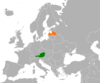 Location map for Austria and Latvia.