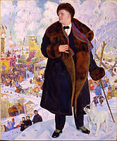 Portrait by Boris Kustodiev, 1921