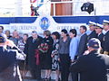 Christening party at the USS Wayne E. Meyer Christening at Bath Iron Works October 18, 2008