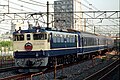 An Akebono service hauled by a Class EF65-1000 DC electric locomotive in 1991