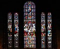 The east window, depicting the wedding feast at Cana