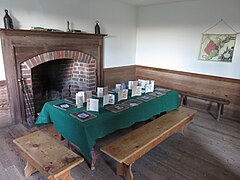Reconstructed schoolhouse at Gunston Hall in 2015