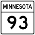 Trunk Highway 93 marker