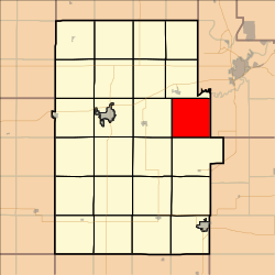 Location in Dickinson County
