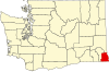 标示出阿索廷县位置的地图