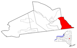 Location within Schenectady County