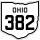 State Route 382 marker