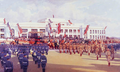 Harold Septimus Power (1927) Opening of Federal Parliament House Building, Canberra, 9 May 1927. Oil on canvas. Historic Memorials Collection