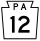 Pennsylvania Route 12 marker