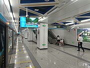 往机场西站站台（2023年8月）