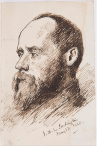 J. H. E. Partington by John Miller Nicholson, 1880