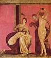 Fresco of Dionysic initiation dance, Pompei, c. 60 BC