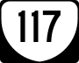 State Route 117 marker