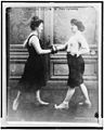 1912: Fraulein Kussinn and Mrs. Edwards boxing