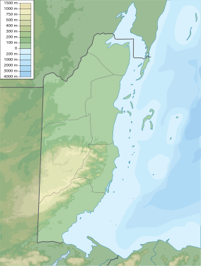 Map showing the location of Billy Barquedier National Park