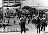 Police officers waiting for demonstrators on Bloody Sunday, 1965