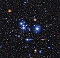 Image of star cluster Messier 47 taken using the Wide Field Imager camera, installed on the MPG/ESO 2.2-metre telescope at ESO’s La Silla Observatory in Chile.