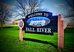Fall River, Wisconsin entrance sign