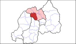 Shown within Northern Province and Rwanda