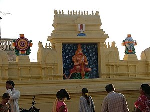 Hanuman at the entrance of Sita Ramachandraswamy temple, Bhadrachalam (Telangana)