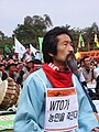 Korean politician Kang Ki Kab also took part in the demonstration.