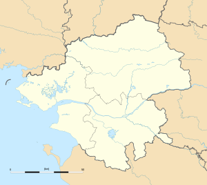 拉沙佩勒格兰在大西洋卢瓦尔省的位置