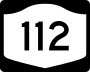 New York State Route 112 marker